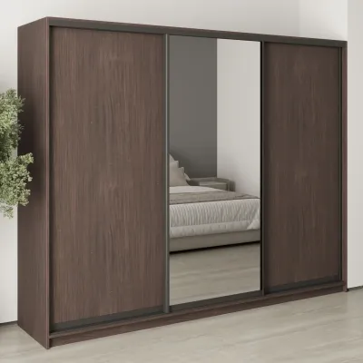 Шафа-купе тридверна Mebel Star Комбо BG 260х45х210 см Дуб ристрето (MBS-9176)