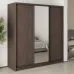 Шафа-купе тридверна Mebel Star Комбо BG 200х60х210 см Дуб ристрето (MBS-9180)