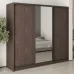 Шафа-купе тридверна Mebel Star Комбо BG 230х60х210 см Дуб ристрето (MBS-9183)