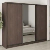 Шафа-купе тридверна Mebel Star Комбо BG 250х60х210 см Дуб ристрето (MBS-9185)