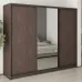 Шафа-купе тридверна Mebel Star Комбо BG 250х60х210 см Дуб ристрето (MBS-9185)