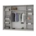 Шафа-купе тридверна Mebel Star Комбо BG 260х60х210 см Дуб ристрето (MBS-9186)