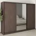 Шафа-купе тридверна Mebel Star Комбо BG 270х60х210 см Дуб ристрето (MBS-9187)