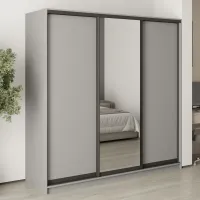 Шкаф-купе трехдверный Mebel Star Комбо BG 210х45х210 см Серая мышка (MBS-9191)