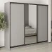 Шкаф-купе трехдверный Mebel Star Комбо BG 230х45х210 см Серая мышка (MBS-9193)