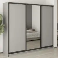 Шкаф-купе трехдверный Mebel Star Комбо BG 240х45х210 см Серая мышка (MBS-9194) Шкаф-купе трехдверный Mebel Star Комбо BG 240х45х210 см Серая мышка (MBS-9194)