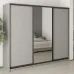 Шафа-купе тридверна Mebel Star Комбо BG 250х60х210 см Серая мышка (MBS-9205)