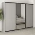 Шафа-купе тридверна Mebel Star Комбо BG 260х60х210 см Серая мышка (MBS-9206)