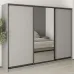 Шафа-купе тридверна Mebel Star Комбо BG 270х60х210 см Серая мышка (MBS-9207)