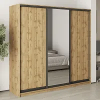 Шафа-купе тридверна Mebel Star Комбо BG 220х45х210 см Дуб тахо (MBS-9212) Шафа-купе тридверна Mebel Star Комбо BG 220х45х210 см Дуб тахо (MBS-9212)