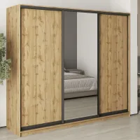 Шкаф-купе трехдверный Mebel Star Комбо BG 240х45х210 см Дуб тахо (MBS-9214)