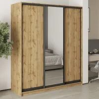 Шкаф-купе трехдверный Mebel Star Комбо BG 180х60х210 см Дуб тахо (MBS-9218) Шкаф-купе трехдверный Mebel Star Комбо BG 180х60х210 см Дуб тахо (MBS-9218)