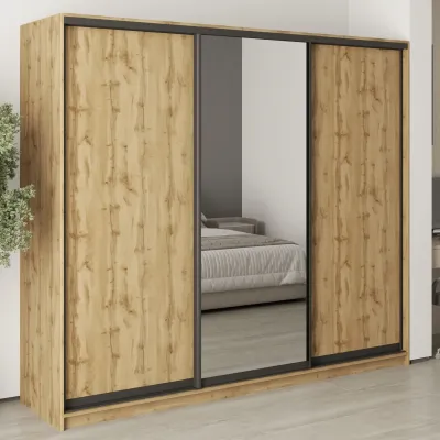 Шкаф-купе трехдверный Mebel Star Комбо BG 240х60х210 см Дуб тахо (MBS-9224)
