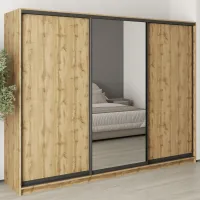 Шкаф-купе трехдверный Mebel Star Комбо BG 270х60х210 см Дуб тахо (MBS-9227)