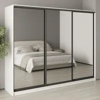 Шафа-купе тридверна Mebel Star Комбо BG 260х45х210 см Аляска білий (MBS-9236) Шафа-купе тридверна Mebel Star Комбо BG 260х45х210 см Аляска білий (MBS-9236)