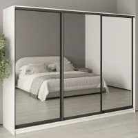 Шкаф-купе трехдверный Mebel Star Комбо BG 270х45х210 см Аляска белый (MBS-9237)