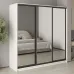 Шафа-купе тридверна Mebel Star Комбо BG 210х60х210 см Аляска білий (MBS-9241)