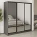 Шафа-купе тридверна Mebel Star Комбо BG 200х60х210 см Антрацит (MBS-9260)