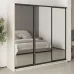 Шафа-купе тридверна Mebel Star Комбо BG 220х45х210 см Кашемір (MBS-9292)