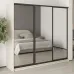 Шафа-купе тридверна Mebel Star Комбо BG 230х45х210 см Кашемір (MBS-9293)