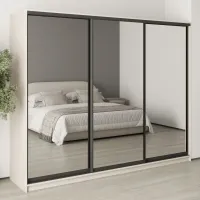 Шафа-купе тридверна Mebel Star Комбо BG 260х45х210 см Кашемір (MBS-9296) Шафа-купе тридверна Mebel Star Комбо BG 260х45х210 см Кашемір (MBS-9296)