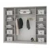Шафа-купе тридверна Mebel Star Комбо BG 250х60х210 см Аляска сірий (MBS-9345)