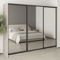 Шкаф-купе трехдверный Mebel Star Комбо BG 260х60х210 см Аляска серый (MBS-9346) Шкаф-купе трехдверный Mebel Star Комбо BG 260х60х210 см Аляска серый (MBS-9346)