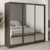 Шафа-купе тридверна Mebel Star Комбо BG 220х45х210 см Дуб ристрето (MBS-9352)