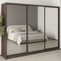 Шкаф-купе трехдверный Mebel Star Комбо BG 270х45х210 см Дуб ристрето (MBS-9357) Шкаф-купе трехдверный Mebel Star Комбо BG 270х45х210 см Дуб ристрето (MBS-9357)