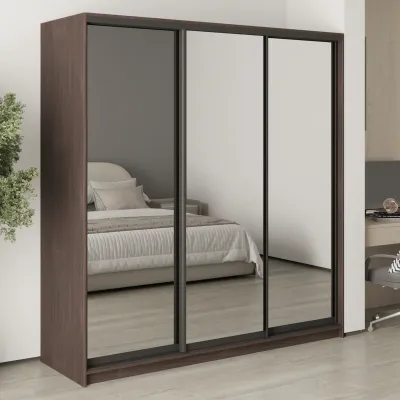 Шафа-купе тридверна Mebel Star Комбо BG 200х60х210 см Дуб ристрето (MBS-9360)
