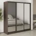 Шафа-купе тридверна Mebel Star Комбо BG 200х60х210 см Дуб ристрето (MBS-9360)