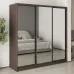 Шафа-купе тридверна Mebel Star Комбо BG 210х60х210 см Дуб ристрето (MBS-9361)