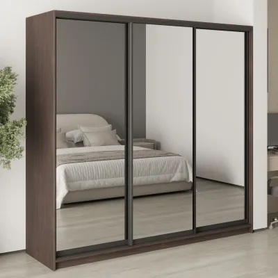 Шкаф-купе трехдверный Mebel Star Комбо BG 220х60х210 см Дуб ристрето (MBS-9362)