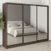 Шафа-купе тридверна Mebel Star Комбо BG 260х60х210 см Дуб ристрето (MBS-9366)