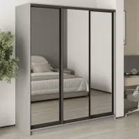 Шкаф-купе трехдверный Mebel Star Комбо BG 180х45х210 см Серая мышка (MBS-9368)