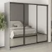 Шкаф-купе трехдверный Mebel Star Комбо BG 230х60х210 см Серая мышка (MBS-9383)