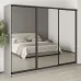 Шафа-купе тридверна Mebel Star Комбо BG 260х60х210 см Серая мышка (MBS-9386)