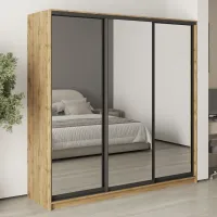 Шафа-купе тридверна Mebel Star Комбо BG 210х45х210 см Дуб тахо (MBS-9391) Шафа-купе тридверна Mebel Star Комбо BG 210х45х210 см Дуб тахо (MBS-9391)