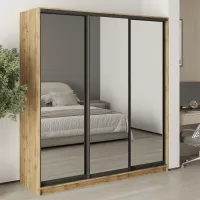 Шафа-купе тридверна Mebel Star Комбо BG 190х60х210 см Дуб тахо (MBS-9399)