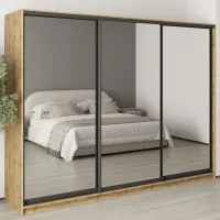 Шкаф-купе трехдверный Mebel Star Комбо BG 270х60х210 см Дуб тахо (MBS-9407)