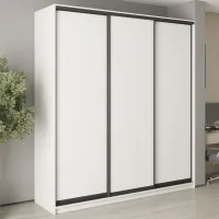 Шкаф-купе трехдверный Mebel Star Комбо BG 220х45х240 см Аляска белый (MBS-9412) Шкаф-купе трехдверный Mebel Star Комбо BG 220х45х240 см Аляска белый (MBS-9412)