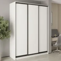 Шкаф-купе трехдверный Mebel Star Комбо BG 180х60х240 см Аляска белый (MBS-9418)