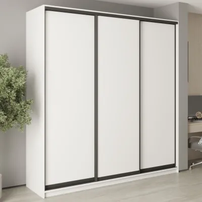 Шафа-купе тридверна Mebel Star Комбо BG 230х60х240 см Аляска білий (MBS-9423)