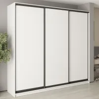 Шкаф-купе трехдверный Mebel Star Комбо BG 260х60х240 см Аляска белый (MBS-9426) Шкаф-купе трехдверный Mebel Star Комбо BG 260х60х240 см Аляска белый (MBS-9426)