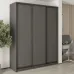 Шафа-купе тридверна Mebel Star Комбо BG 190х45х240 см Антрацит (MBS-9429)