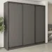 Шафа-купе тридверна Mebel Star Комбо BG 250х45х240 см Антрацит (MBS-9435)