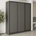 Шафа-купе тридверна Mebel Star Комбо BG 210х60х240 см Антрацит (MBS-9441)