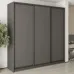 Шафа-купе тридверна Mebel Star Комбо BG 240х60х240 см Антрацит (MBS-9444)