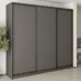 Шафа-купе тридверна Mebel Star Комбо BG 260х60х240 см Антрацит (MBS-9446)