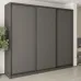 Шафа-купе тридверна Mebel Star Комбо BG 270х60х240 см Антрацит (MBS-9447)